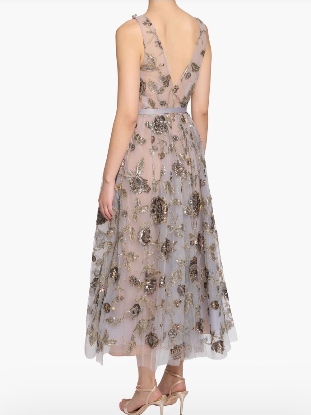 Marchesa Embroidered dress